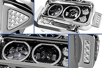 Amazon.com: KOZAK LED Halo Rings DRL Turn Signal Dual